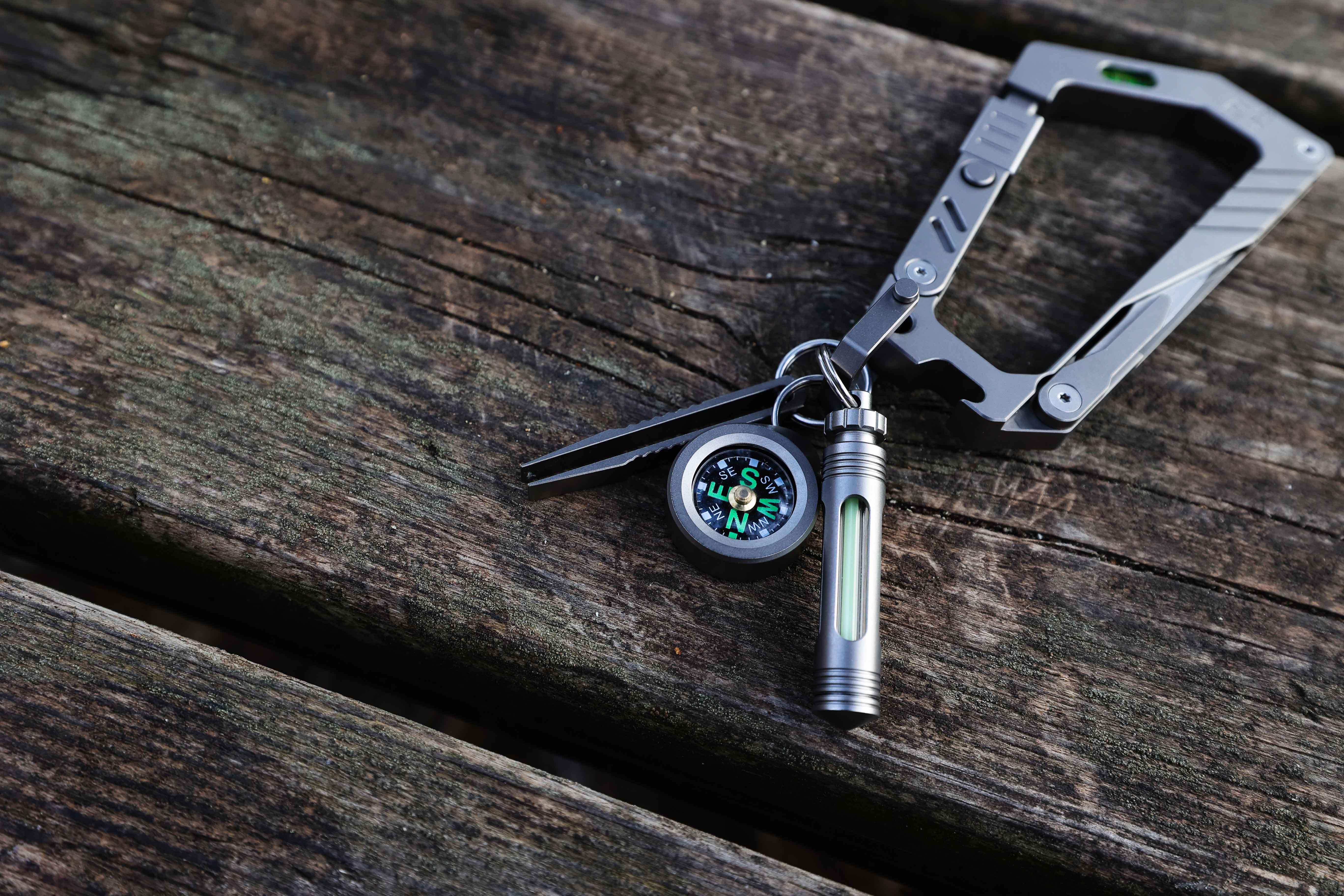 Titanium Keychain Glow Fob