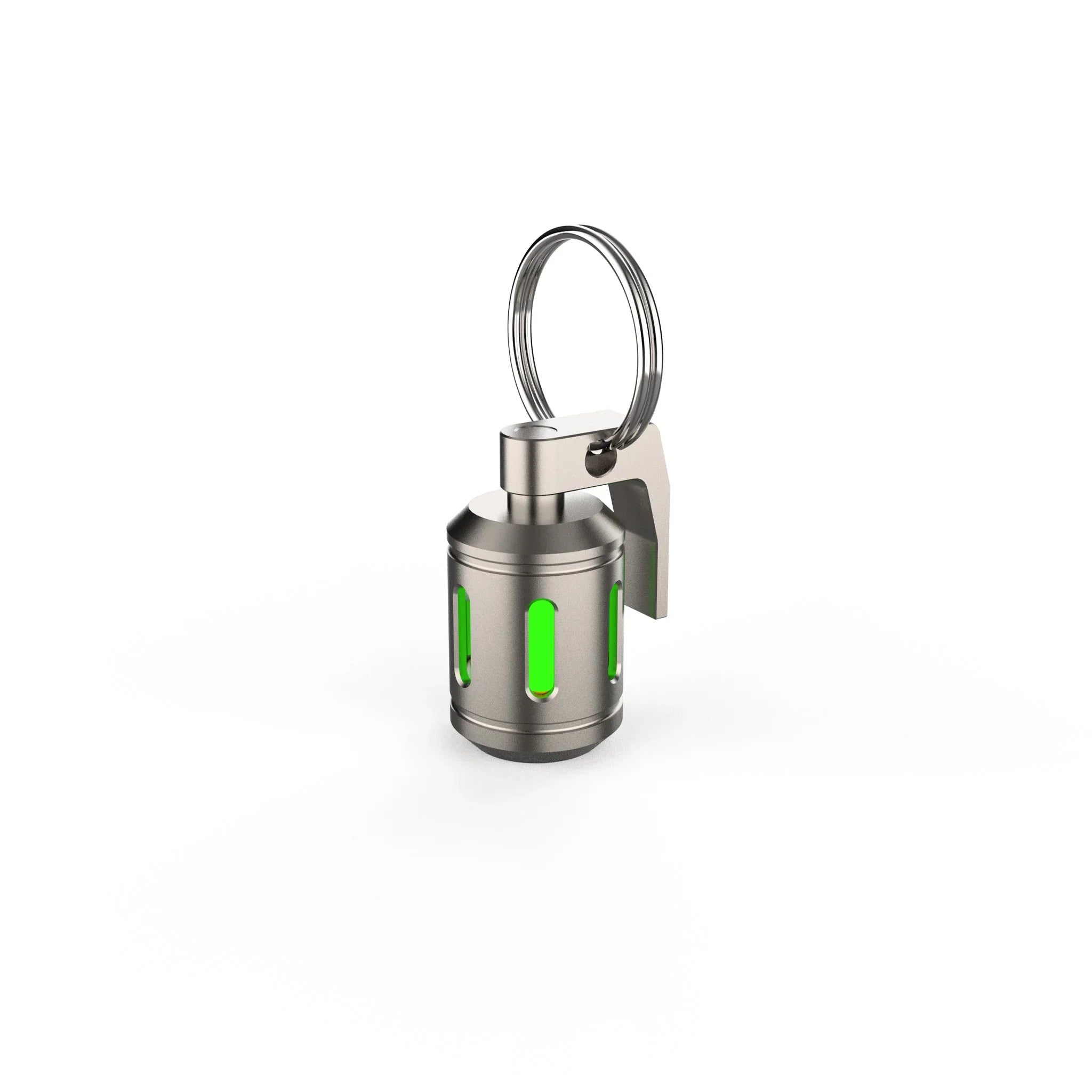 Titanium Grenade Keychain Glow Fob V2