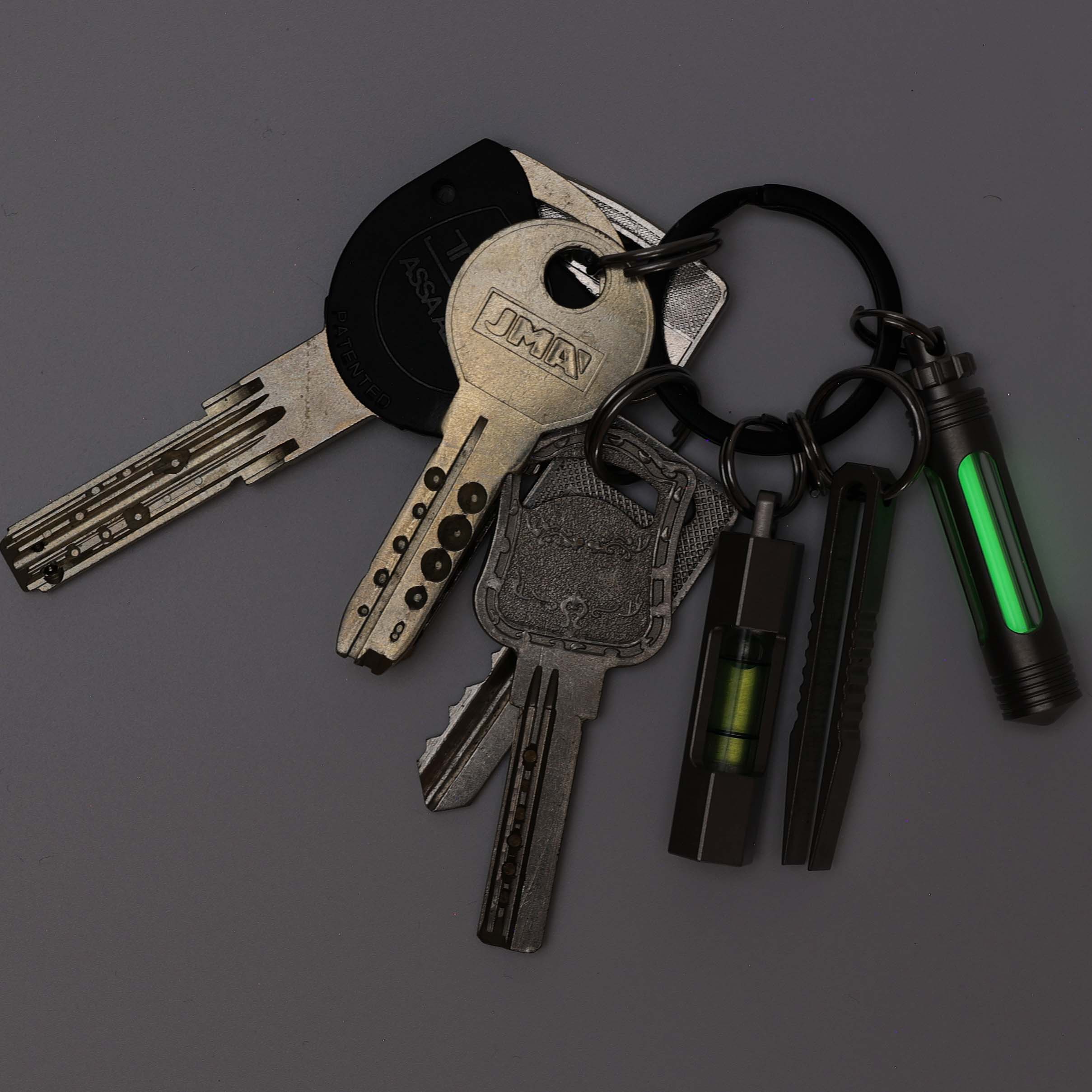 Titanium Keychain Glow Fob V3