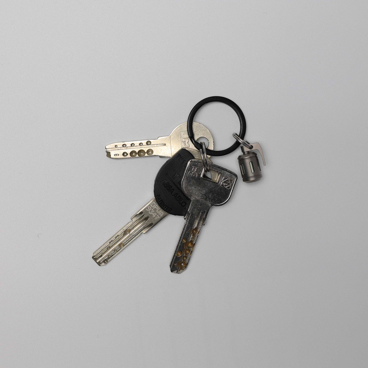 Titanium Grenade Keychain Glow Fob V2