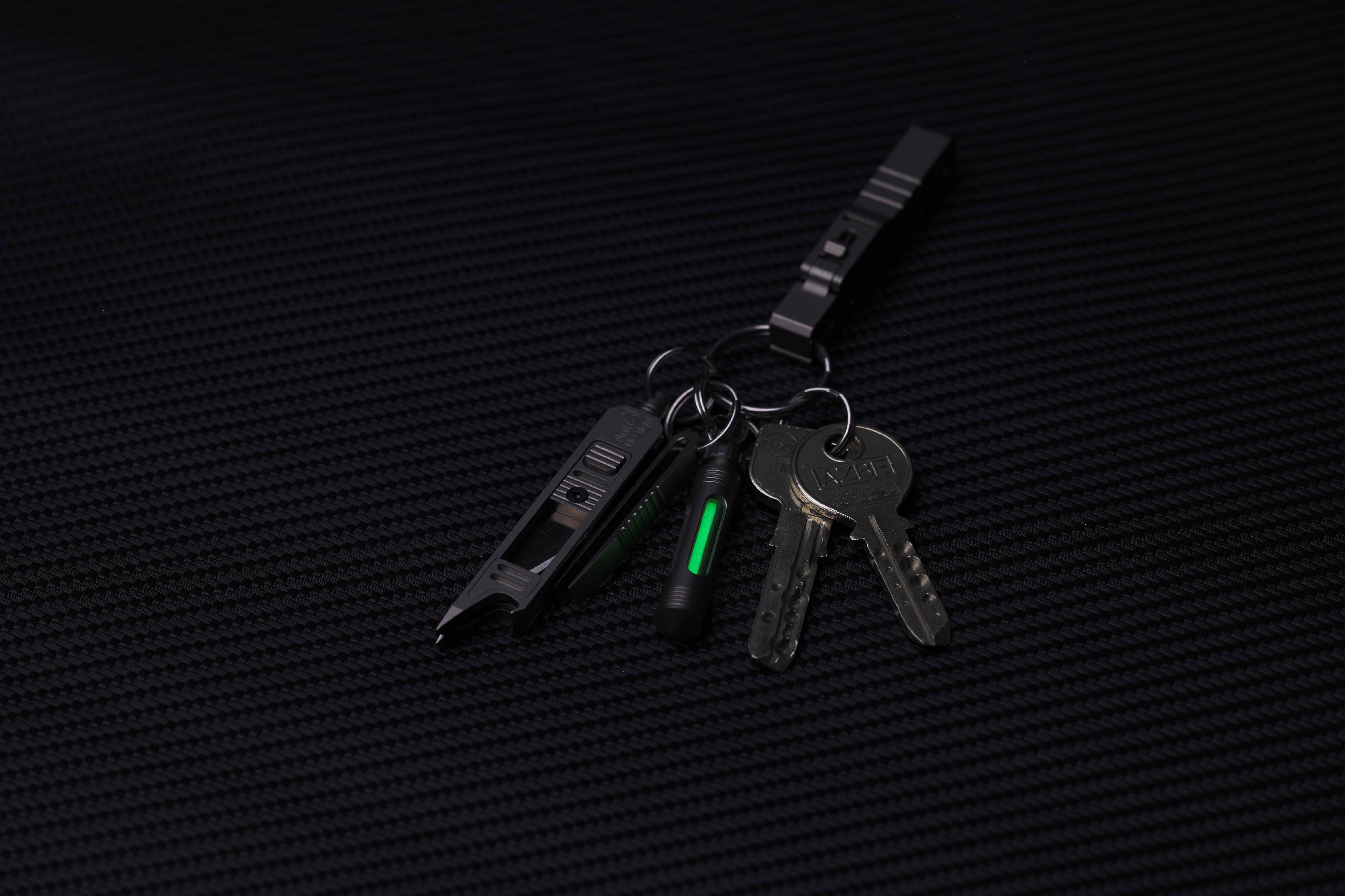 Titanium Keychain Glow Fob