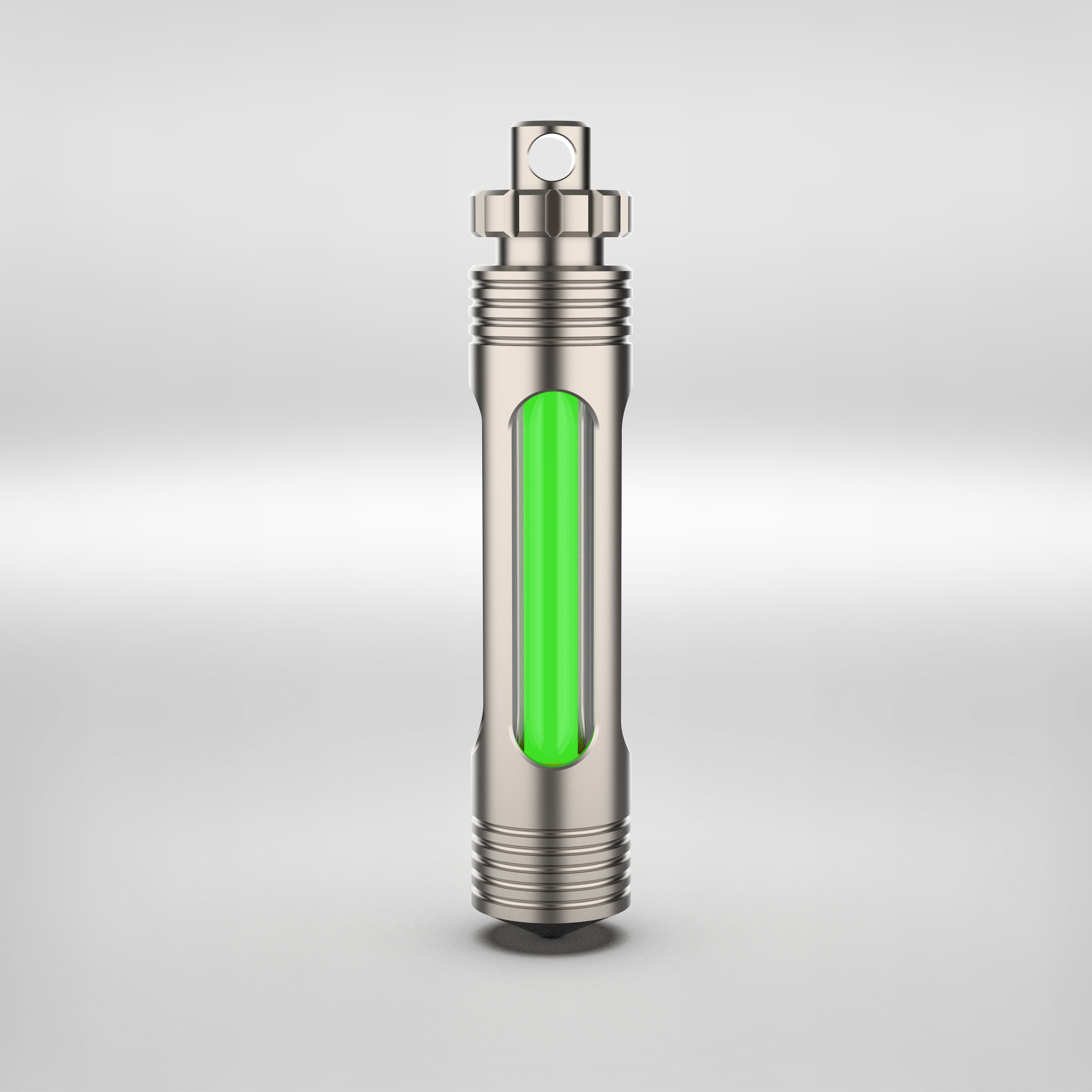 Titanium Keychain Glow Fob V3