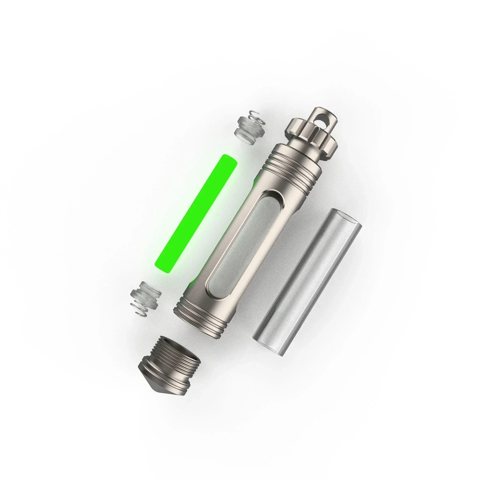 Antdesign Titanium Glow Keychain | Premium Tritium EDC