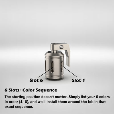 Titanium Grenade Keychain Glow Fob V2