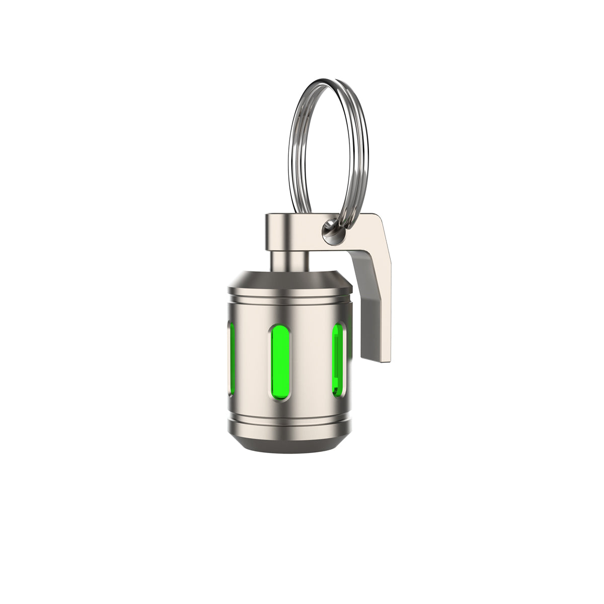 Titanium Grenade Keychain Glow Fob V2