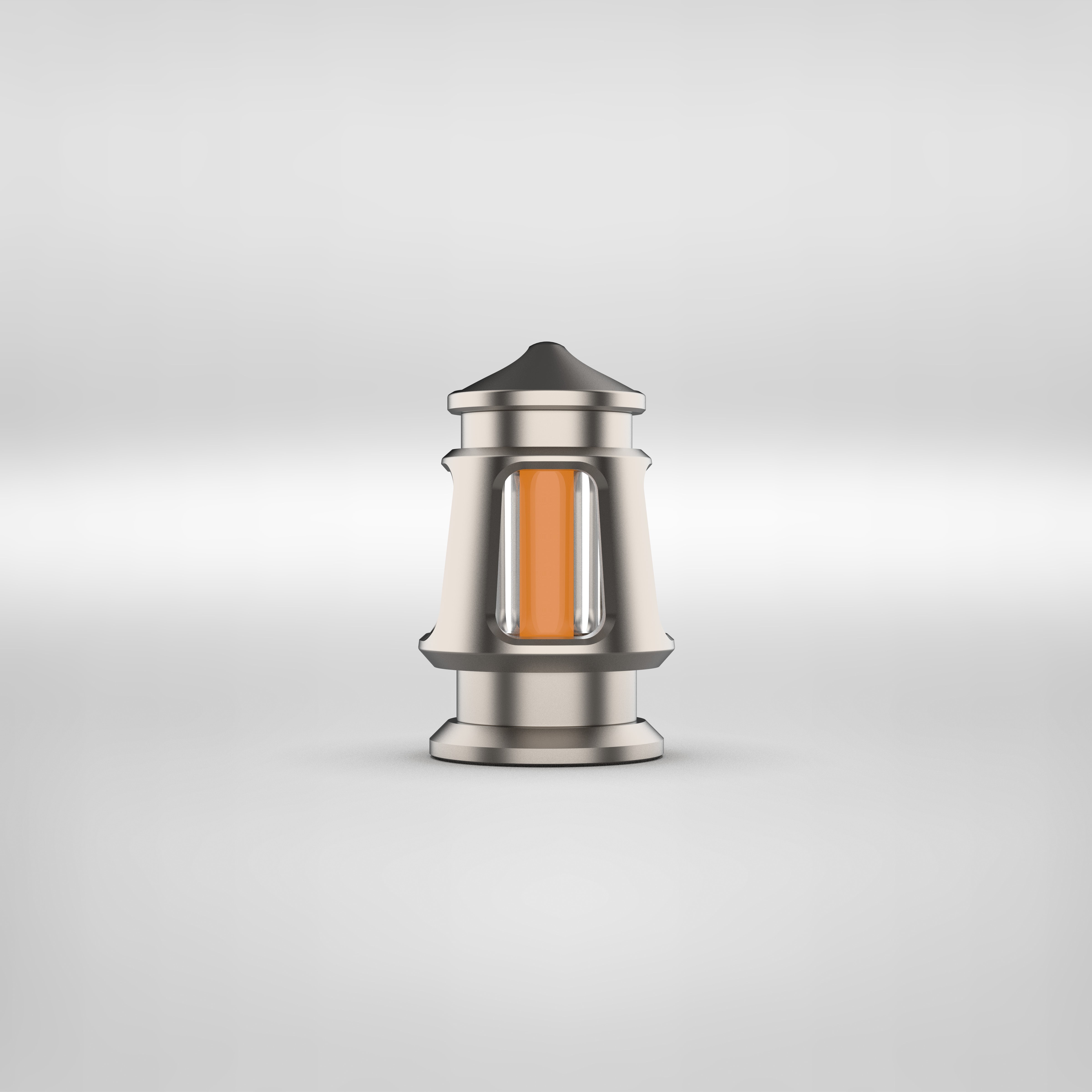Titanium Lantern Glow Fob | Shock-Absorbing Tritium Keychain