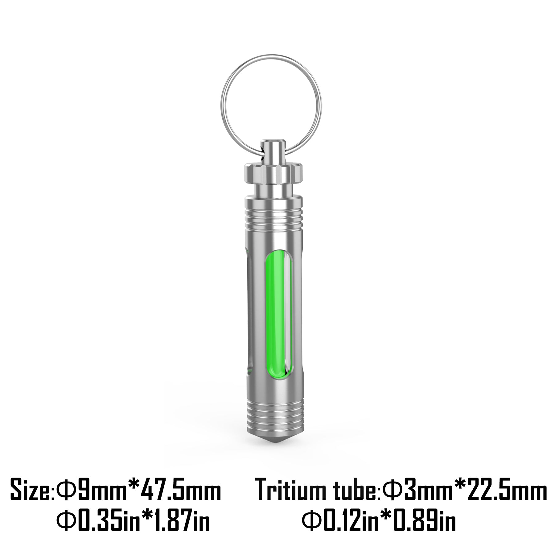 Titanium Keychain Glow Fob